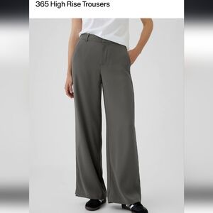NWT!! GAP Gray Wide-Leg Pants with High-Rise Waist